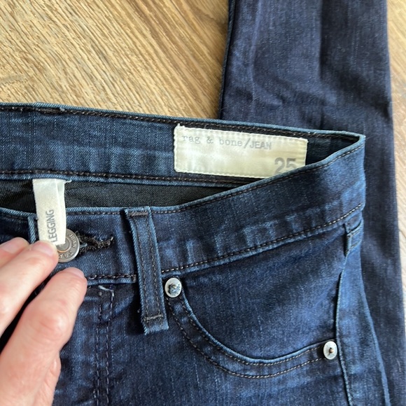 Rag & Bone Dark Blue Jeans - “legging” EUC - Picture 3 of 5